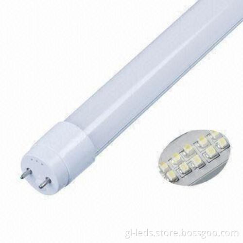 PC LED Daylight Tubes with 84%Ra Color Rendering Index and 100 to 240V AC Working Voltage